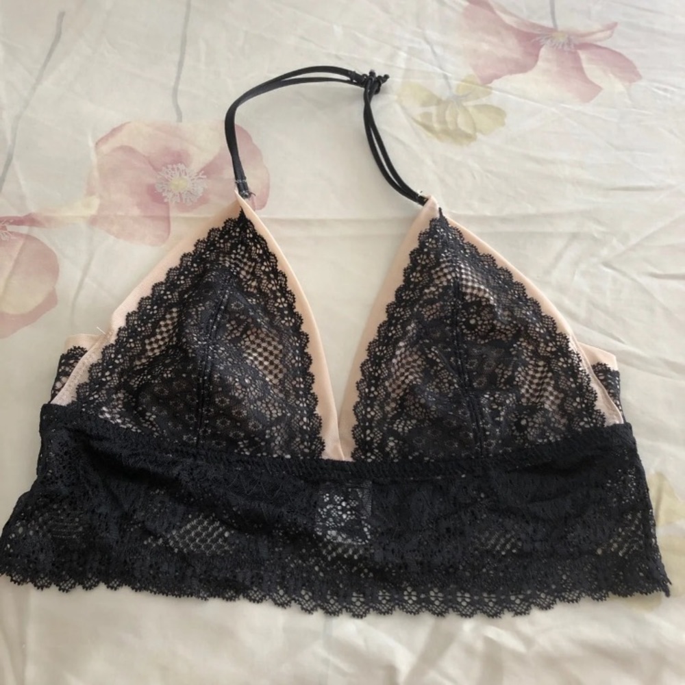 Cotton On Body sexy black & Nude bralette size Sm